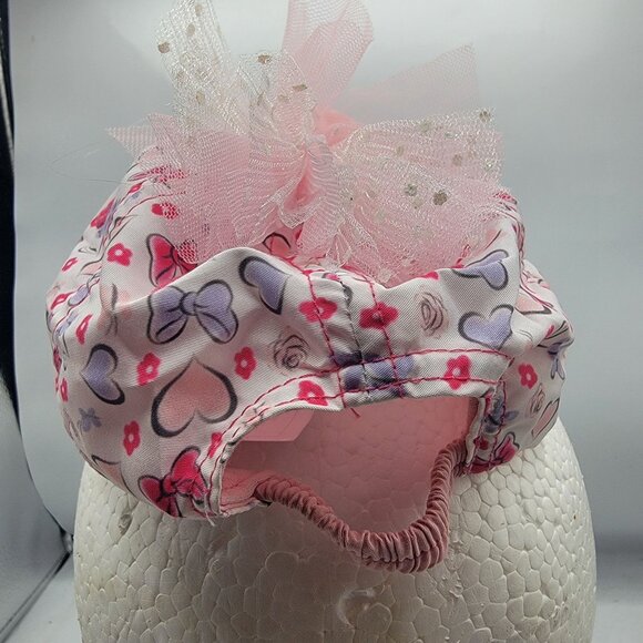 Disney Minnie Mouse Pink Infant Cap With Bow Hearts Casual Cute Outdoors - Picture 3 of 9